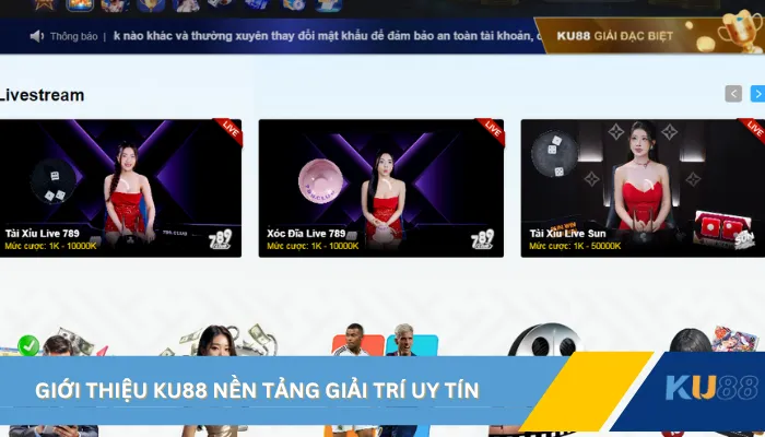 Giới thiệu KU88 nền tảng giải trí uy tín